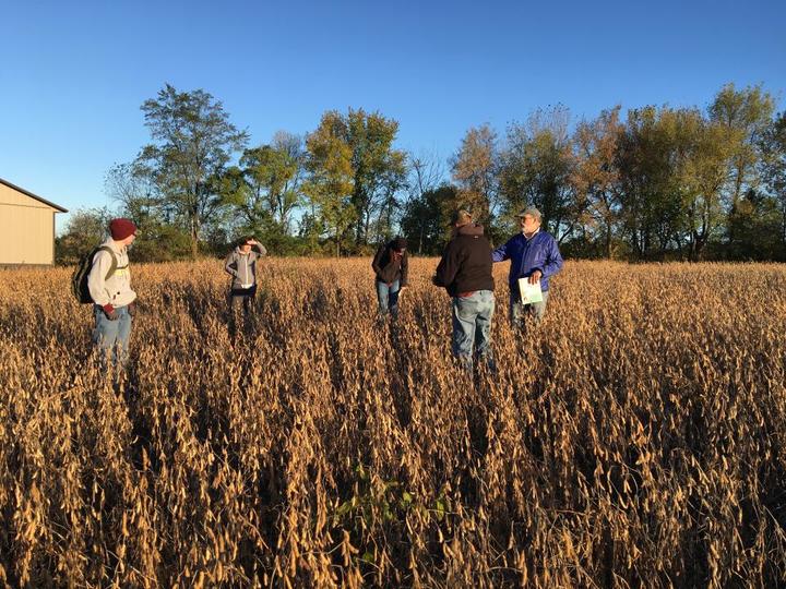 Students enrolled in Sustainable Land Use Planning and Policy (ESPM 5245) in the College of Food, Agricultural, and Natural Resource Sciences at the University of Minnesota visit a site in Jordan, MN.