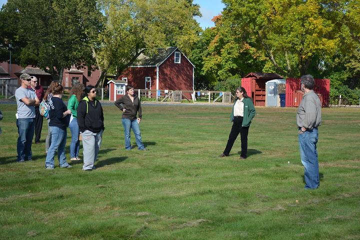 Students touring Historic Eidem Farm in Brooklyn Park, MN, during an RCP partnership in 2016